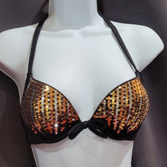 Victorias Secret Sequin Black Bombshell Bikini Set - Picture 10 of 16